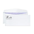 Gummed Seal, Security Business Envelopes,  3-7/8" x 8-7/8", 1-Color, Custom #9, Box Of 500