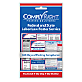 ComplyRight™ Federal And State Poster Service Card, English, 4" x 7"