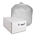 Genuine Joe Economy High Density Can Liners, 31-33 Gallon, Translucent, Carton Of 500