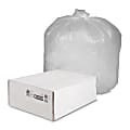 Genuine Joe Economy High-Density Can Liners, 55-60 Gallon, Translucent, Carton Of 200