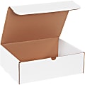 Partners Brand White Literature Mailers, 12 1/8" x 9 1/4" x 4", Pack Of 50