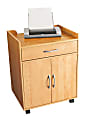 OfficeMax Mobile Printer Cart, Oak 1 thumbnail image