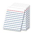OfficeMax Half-Size Index Cards, 3" x 2 1/2", Pack Of 100 1 thumbnail image