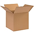 Partners Brand Corrugated Cube Boxes, 10" x 10" x 10", Kraft, Pack Of 25