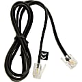Jabra Connection Cable For Dealer Boards Phone - 1.64 ft RJ-6/RJ-9 Phone Cable for Headset, Phone - First End: RJ-6 Phone - Male - Second End: RJ-9 Phone - Male - Black 1 thumbnail image