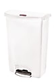 Rubbermaid® Slim Jim Rectangular Plastic Wastebasket, Step-On, 24 Gallons, White 1 thumbnail image
