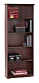 Altra District 5-Shelf Bookcase, Cherry 1 thumbnail image