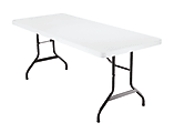 Realspace® Folding Table, 72" x 30", White