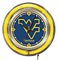 Holland Bar Stool Logo Clock, 15"H x 15"W x 3"D, West Virginia