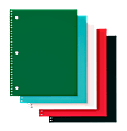 Office Depot® Brand Poly Cover Wirebound Notebook, 8" x 10 1/2", 1 Subject, College Ruled, 70 Sheets, Assorted Colors