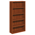 HON® 10700 70"H 5-Shelf Bookcase, Cognac 1 thumbnail image