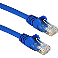 QVS 3-Pack 3ft CAT6/Ethernet Gigabit Flexible Molded Blue Patch Cord - First End: 1 x RJ-45 Male Network - Second End: 1 x RJ-45 Male Network - Patch Cable - Blue - 3 Pack