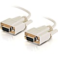 C2G - Null modem cable - DB-9 (F) to DB-9 (F) - 15 ft - molded - beige