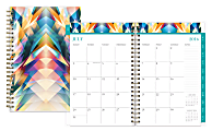 Nicole Miller Wire-O Weekly/Monthly Planner, 5" x 8", Isosceles, July 2016 to June 2017