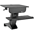 Tripp Lite Sit Stand Desktop Workstation Adjustable Standing Desk With Clamp Converter, Black 1 thumbnail image