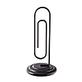 See Jane Work® Paperclip Holder, 3 1/4" Long, 12-Sheet Capacity, Black 1 thumbnail image