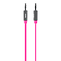 Belkin® Flat Aux Cable, 3', Pink