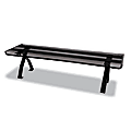 Universal® Mesh Off-Desk Shelf, 7"H x 26 1/8"W x 7"D, Black 1 thumbnail image