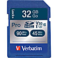 Verbatim 32GB Pro 600X SDHC Memory Card, UHS-1 U3 Class 10 - Class 10/UHS-I - 1 Card - 600x Memory Speed 1 thumbnail image