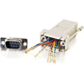 C2G RJ45 to DB9 Male Modular Adapter - Gray - 1 Pack - 1 x RJ-45 Serial - 1 x 9-pin DB-9 Serial Male - Gray 1 thumbnail image