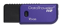Kingston Purple Data Traveler 16GB Flash Drive 1 thumbnail image