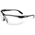 Uvex Safety Genesis Slim Clear Lens Safety Eyewear - Clear Lens - Pewter Frame - Scratch Resistant, Flexible, Padded, Comfortable, Ventilation, Adjustable Temple, Wraparound Lens, Anti-fog - 1 Each
