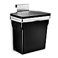simplehuman® Plastic In-Cabinet Trash Can, 2.64 Gallons, Black