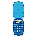 Sharp Calculators ELS10 Handheld Calculator - 8 Digits - LCD - Battery Powered - 4.2" x 2.8" x 0.4" - Blue - 1 Each