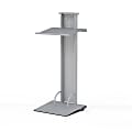 Mayline® Lighted Mobile Lectern, Silver 1 thumbnail image