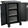 Bretford CoreX Cart, 3 Shelf, Steel, 33.22"W x 25.76"D x 44.52"H, Black, For 36 Devices 1 thumbnail image