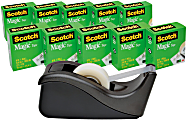 Scotch® Magic™ Invisible Tape 810 With C-60 Dispenser, 3/4" x 1,000", Pack Of 10 Rolls
