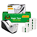 Scotch Magic Tape with Dispenser, Invisible, 3/4 in 1000 in, 10 Tape Rolls, Home Office and School Supplies