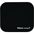 Fellowes Microban® Mouse Pad - Black - 8"x9"x0.1" Dimension - Black - Rubber Base, Polyester Surface - 5933901 1 thumbnail image