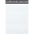 Partners Brand 12" x 15-1/2" Poly Mailers, White, Case Of 500 Mailers