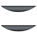 Lorell® Laminate Traditional Rounded Drawer Pulls, 5/8"H x 6-3/8"W x 1-1/8"D, Black, Pack Of 2 Pulls 1 thumbnail image