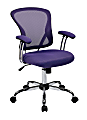 Office Star™ Avenue Six Juliana Mesh Task Chair, Purple/Silver