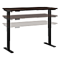 Bush® Business Furniture Move 40 Series Electric 60"W x 30"D Electric Height-Adjustable Standing Desk, Black Walnut/Black, Standard Delivery