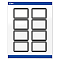 Avery® Print-To-The-Edge Labels & Sure Feed®, S00-DKZ-PRWGP10, 2"x 3", Glossy White, Preprinted Double Black Border Design, Pack Of 80 1 thumbnail image