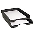 Office Depot® Brand Essential Elements Stack, Slide And Turn Letter Trays, Black, Set Of 2 1 thumbnail image