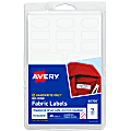 Avery® No-Iron Clothing Labels, 40700, White, Pack Of 45