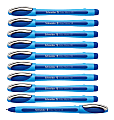 Schneider® Slider Memo XB Ballpoint Pens, Box Of 10, Extra Broad Point, 1.4 mm, Light Blue Barrel, Blue Ink