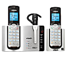 VTech® Connect-To-Cell DECT 6.0 Expandable Cordless Phone System With Digital Answering Machine, Silver