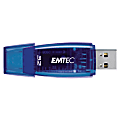 Emtec C400 USB 2.0 Flash Drive, 32GB, Blue