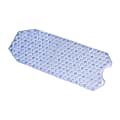 DMI® Extra-Long Nonslip Suction Cup Bath And Shower Mat, 16"H x 40"W x 1"D, Blue