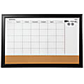 Quartet® Home Decor Magnetic Combination Dry-Erase Whiteboard/Calendar Board, 23" x 35", White