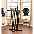 SEI Furniture Devon Bar Table, Round, Dark Espresso