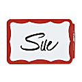 Maco® Name Badges, Red Border, Pack Of 100 1 thumbnail image