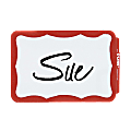 Maco® Name Badges, Red Border, Pack Of 100 1 thumbnail image