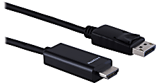 Ativa® DisplayPort to HDMI Cable, 6', Black, 36546 1 thumbnail image