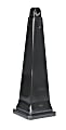 Rubbermaid® GroundsKeeper Pyramid-Shaped Plastic/Steel Cigarette Waste Collector, 1 Gallon, 39 3/4" x 12 1/4" x 12 1/4", Black